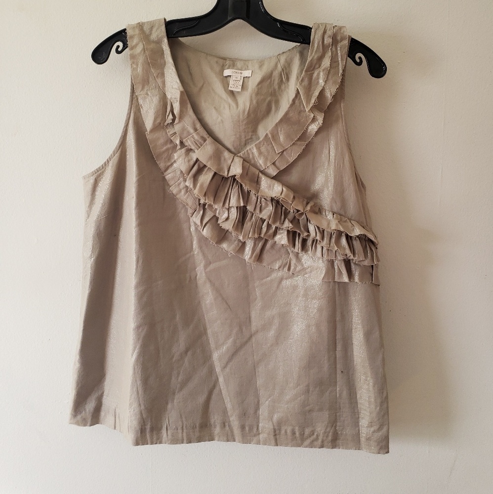 J.Crew Ruffle Tank